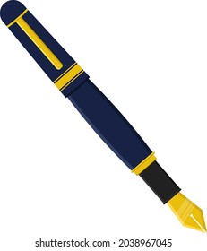 Fancy pencil, illustration, vector on white background.