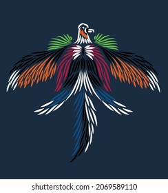 Fancy spirit beast. Image of Chinese phoenix