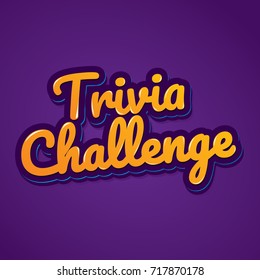 Fancy Square Trivia Challenge Announcement Banner Illustration