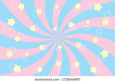 Fancy Star Sunburst Hintergrund rosafarben hellblau