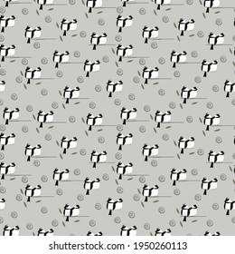 Fancy stylized bird motifs can be used in print fashion or wall designs