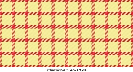 Fundo de tecido têxtil elegante, habilidade xadrez tartan. Mobiliário padrão de textura de vetor sem emenda na paleta de cores amarelas e cáqui.