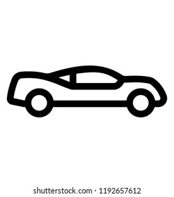 Fancy two seater car is luxury vehicle 