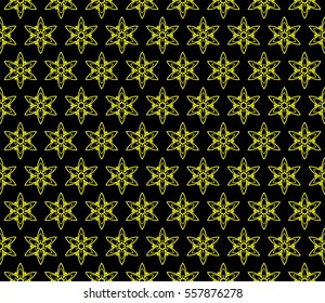 fancy vector geometric background. Floral ornament. black, yellow color. for invitation, wedding, wallpaper