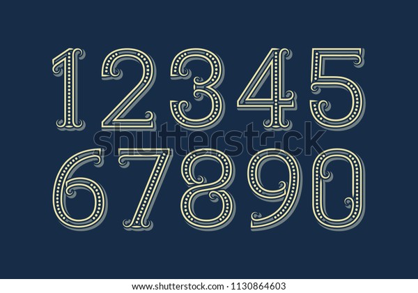 fancy-vector-numbers-patterned-retro-style-stock-vector-royalty-free-1130864603