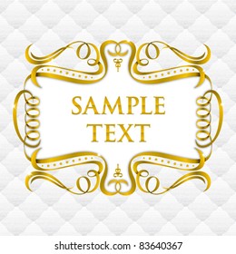 fancy vintage frame with seamless upholstery texture