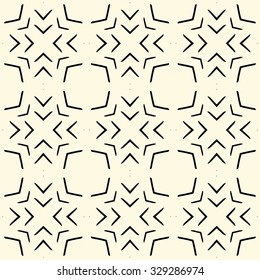 Fancy Vintage Pattern. Geometric Seamless Background.