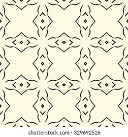 Fancy Vintage Pattern. Geometric Seamless Background.