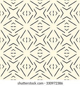Fancy Vintage Pattern. Geometric Seamless Background.