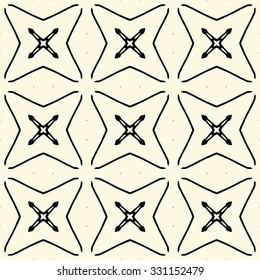 Fancy Vintage Pattern. Geometric Seamless Background.