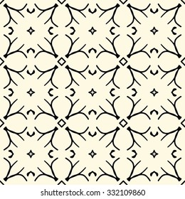 Fancy Vintage Pattern. Geometric Seamless Background.