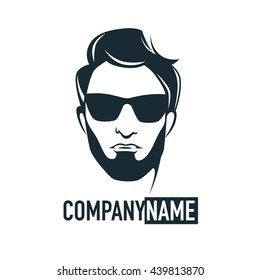 Man Sunglasses Style Haircut Beard Vector Stock Vector (Royalty Free ...