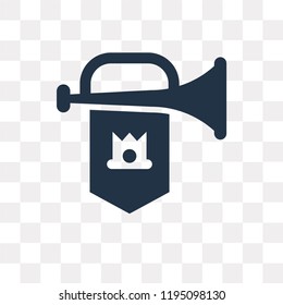 Fanfare vector icon isolated on transparent background, Fanfare transparency concept can be used web and mobile