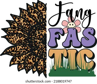 fang fastic halloween t shirt design