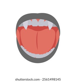 Fangs, Halloween Vector Illustration, Isolated