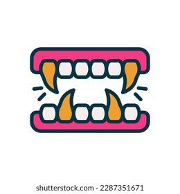 fangs icon for your website, mobile, presentation, and logo design.