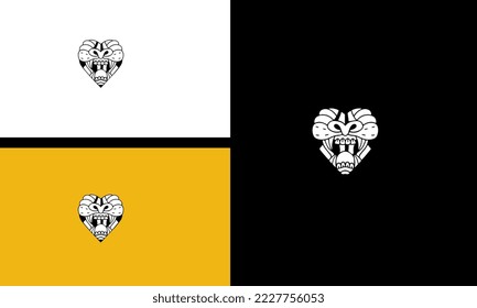 diseño de esquema de ilustración vectorial de fanáticos tiger