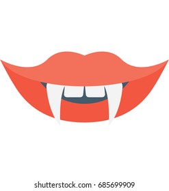 
Fangs Vector Icon 
