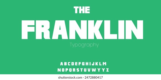 Fanklin M54 abstract alphabet, techno hieroglyph font for logo, headline, monogram, typography.