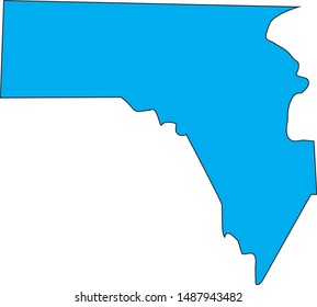 Fannin County Map in the state of georgia in the united states