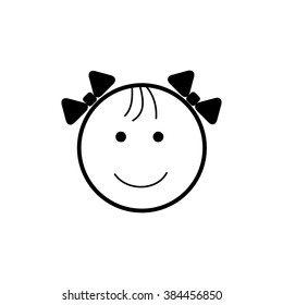 Fanny baby flat icon