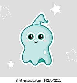 A fanny kind ghost looks straight