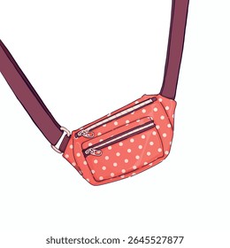  fanny pack illustration. tshirt graphic print pattern. kids clothing, fashion and more