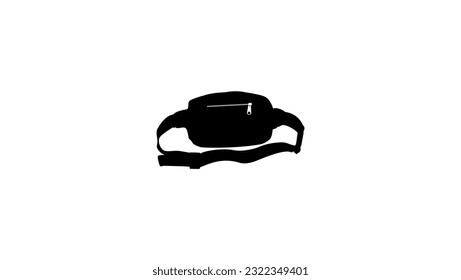 Fanny Pack-Silhouette, hochwertiger Vektorgrafik