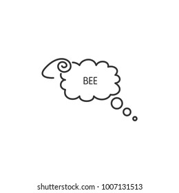 Fanny speech bubbles, sheep