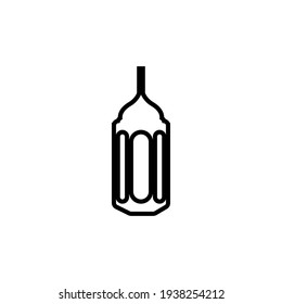 Fanoos lantern islam  icon design template vector isolated