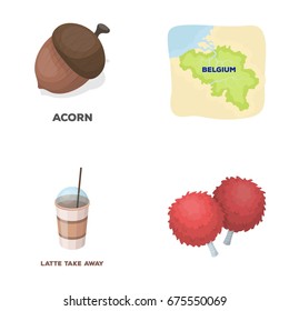 fans, cooking and other web icon in cartoon style. food, travel icons in set collection.
