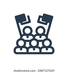 Fans for Football Vector Icon