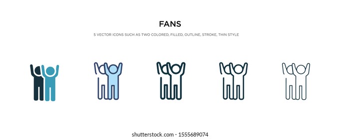 fans icon in different style vector illustration. two colored and black fans vector icons designed in filled, outline, line and stroke style can be used for web, mobile, ui