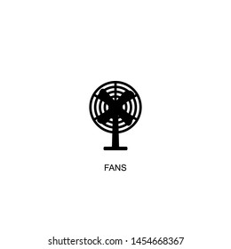 fans icon vector black design