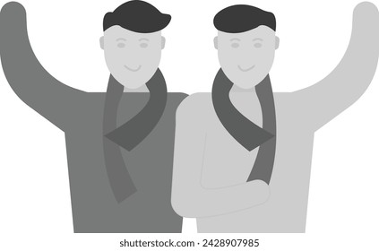 Fans icon vector image. Suitable for mobile application web application and print media.