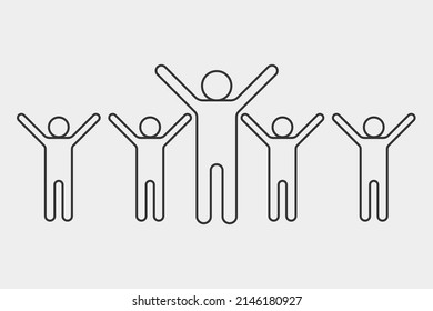  fans vector icon illustration sign
