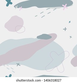 Fantacy  seamless pattern. Vector seamless pattern, can be used for fabrics, wallpaper, web, card.
