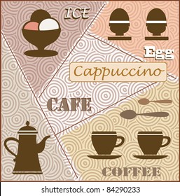 Fantasia on a Theme of coffee and breakfast. Can be used as a menu.