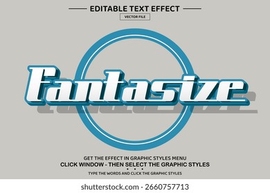 Fantasear la Plantilla de efectos de texto editables en 3D