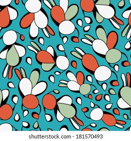Fantastic abstract continuous seamless vector pattern. Seamless pattern can be used for web page backgrounds, wallpapers,pattern.Spring bright juicy colors