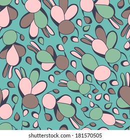 Fantastic abstract continuous seamless vector pattern. Seamless pattern can be used for web page backgrounds, wallpapers,pattern.Spring bright juicy colors
