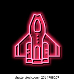 fantastic airplane geek neon light sign vector. fantastic airplane geek sign. isolated symbol illustration