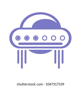 Fantastic alien spaceship