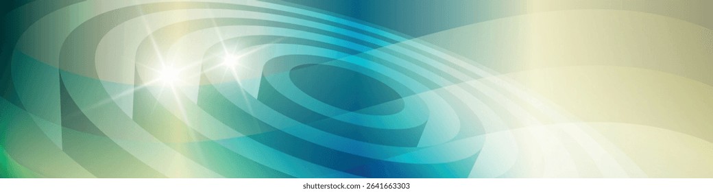 Fantastic art banner with 3D effect. An excellent illustration for advertising, posters, postcards, business cards, corporate attributes and your other projects. Vector.
