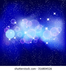 Fantastic  background with many brightness. Vector illustration.
