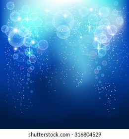 Fantastic  background with many brightness. Vector illustration.