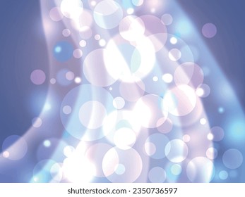 Fantastic background of sparkling curves and out-of-focus lights