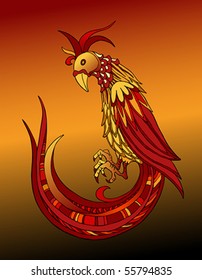 Fantastic bird vector