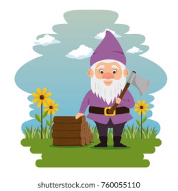 fantastic character dwarf cartoon