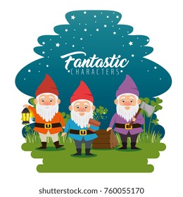 fantastic character dwarf cartoon